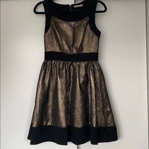 Black and Gold Dress